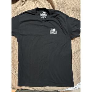 Sketchy Tank x Mr Tucks Men's Large Black T Shirt White Grim Reaper Graphic Tee